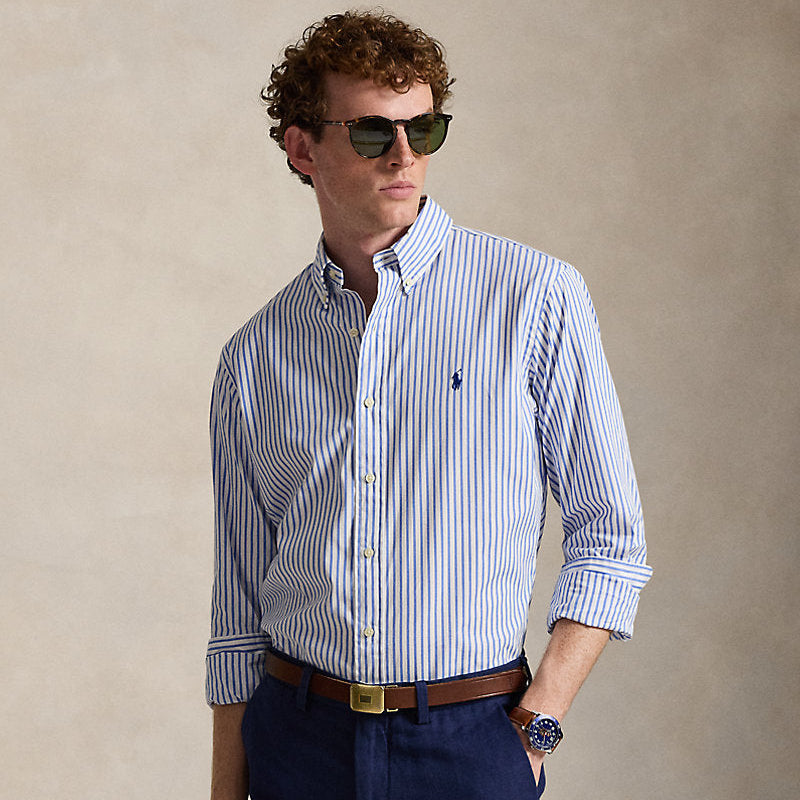Polo Ralph Lauren Men's Striped Oxford Shirt (Custom Fit)