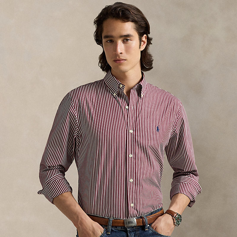 Polo Ralph Lauren Men's Striped Oxford Shirt (Custom Fit)