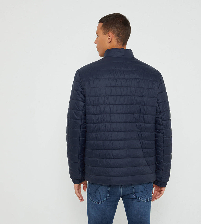 Hugo Boss Benti2221 water-repellent padded Jacket in dark blue