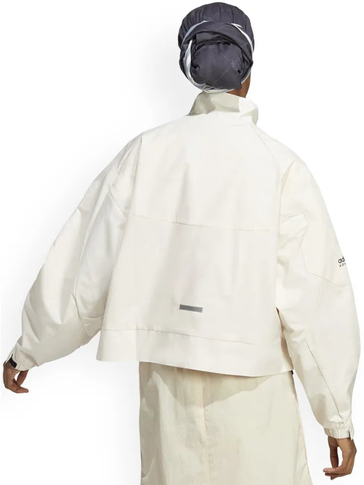 Adidas Adventure Crop Jacket in Wonder White