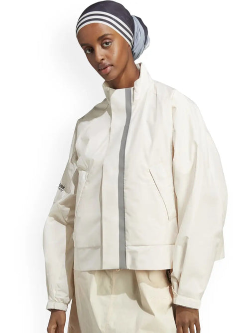 Adidas Adventure Crop Jacket in Wonder White