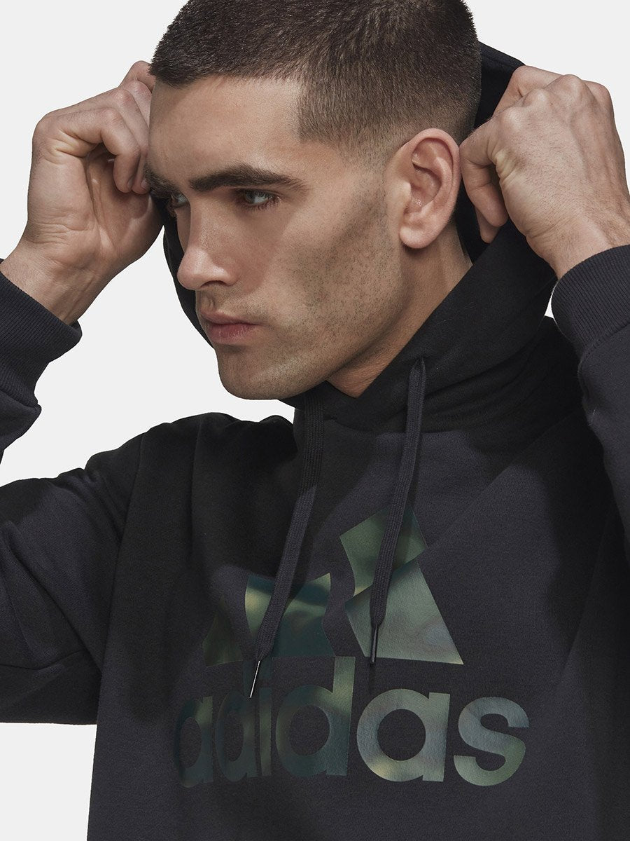 Adidas Essentials Camo Print French Terry Hoodie