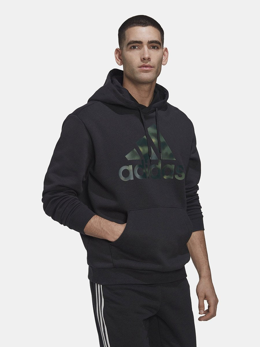 Adidas Essentials Camo Print French Terry Hoodie