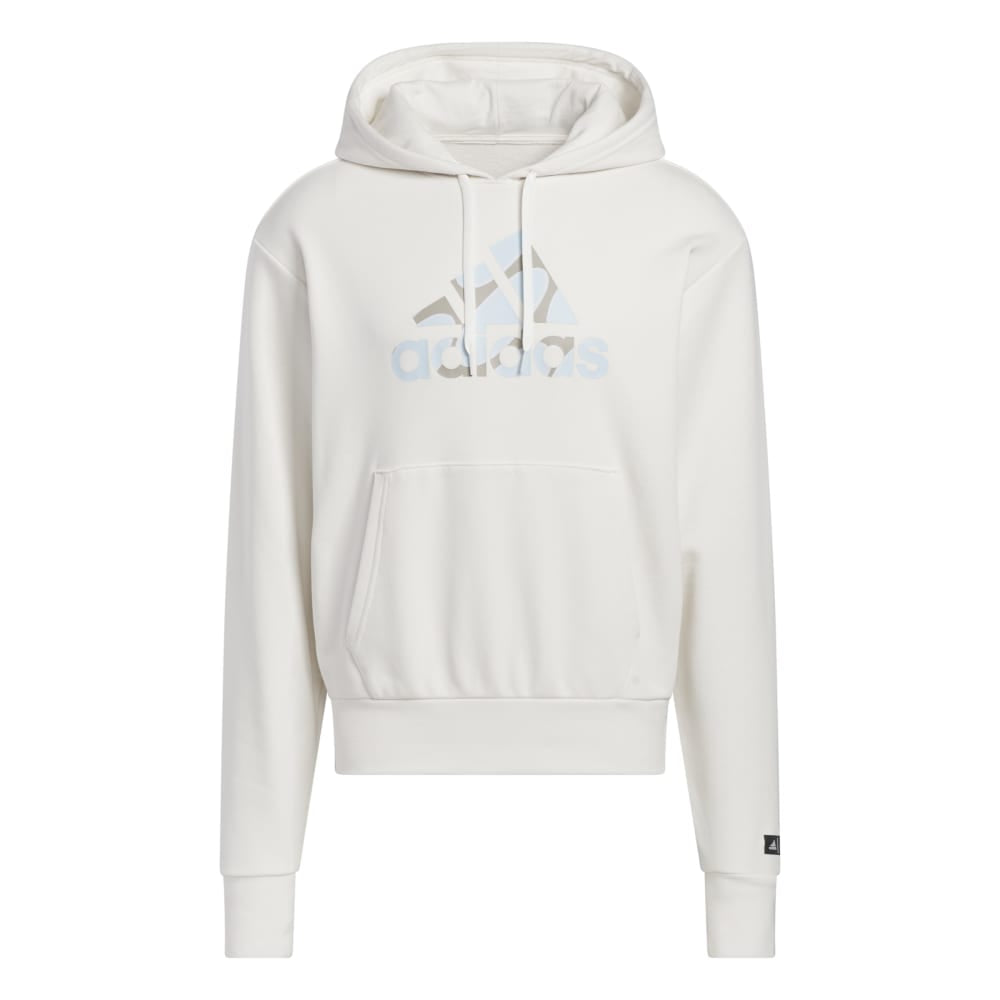 Adidas Essentials Camo Print French Terry Hoodie (White)