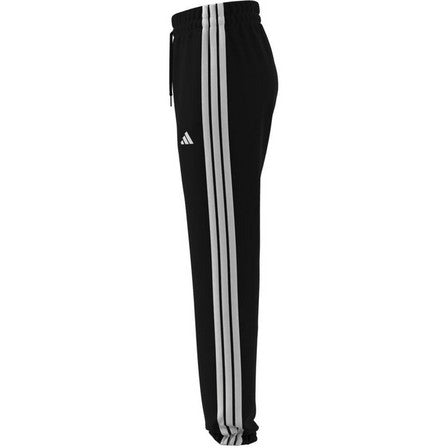 Adidas Essentials 3 stripes French Terry Cuffed Joggers, Black