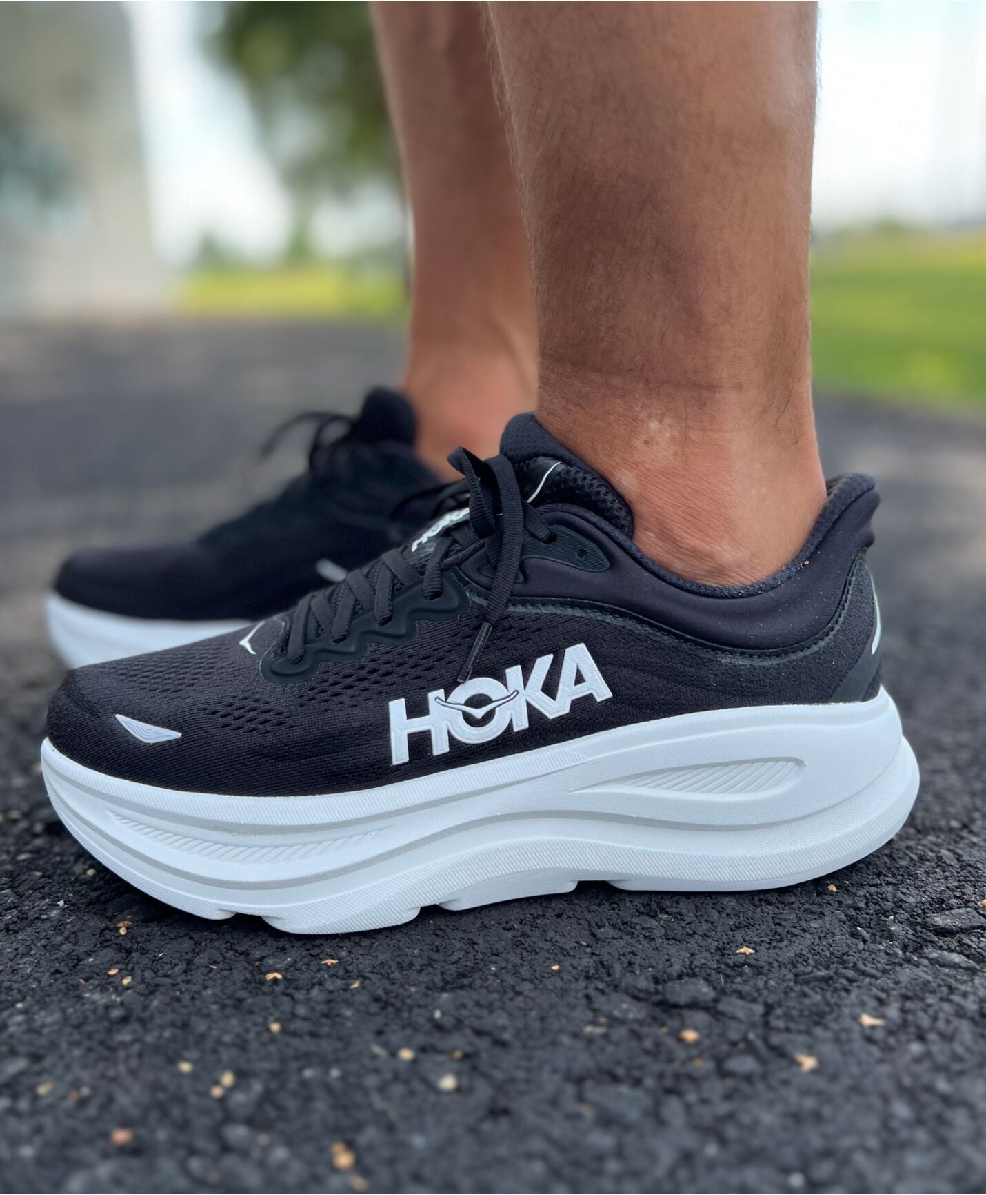 Hoka Bondi 9 Men's Shoes, Black