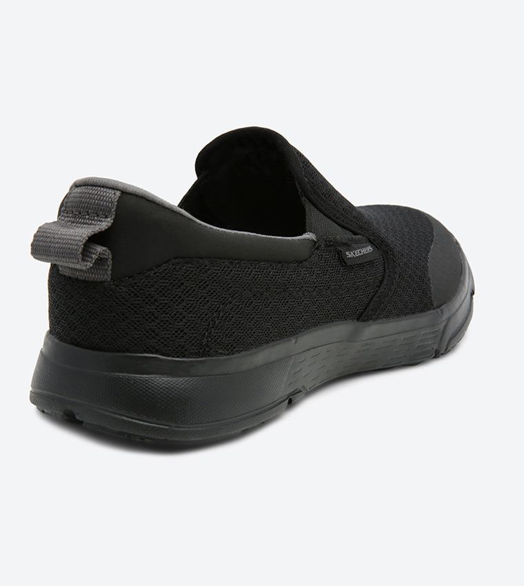 Skechers Moogen Sender Slip-Ons, Black