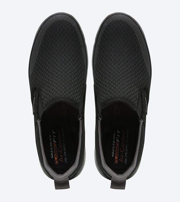 Skechers Moogen Sender Slip-Ons, Black