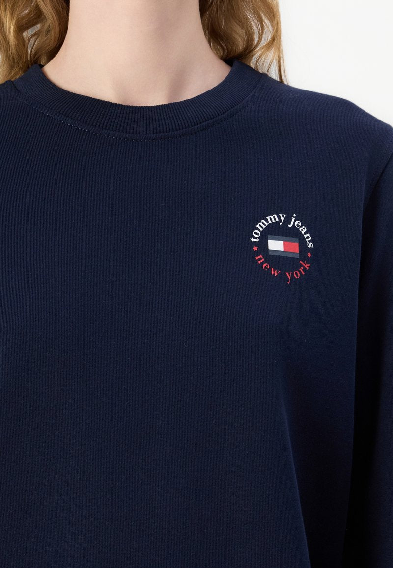Tommy Hilfiger Essential Logo Crew Sweatshirt - Dark Night Navy