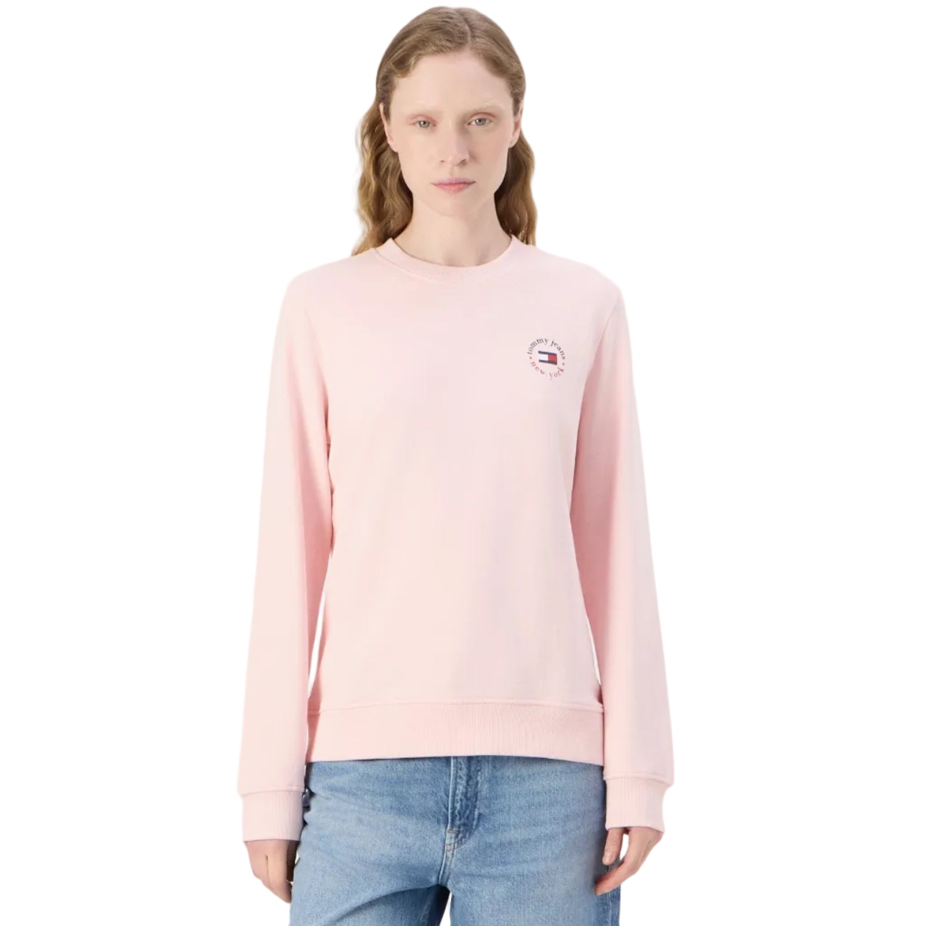 Tommy Hilfiger Essential Logo Crew Sweatshirt - Precious pink
