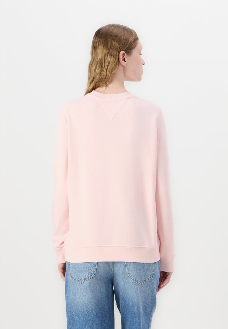 Tommy Hilfiger Essential Logo Crew Sweatshirt - Precious pink