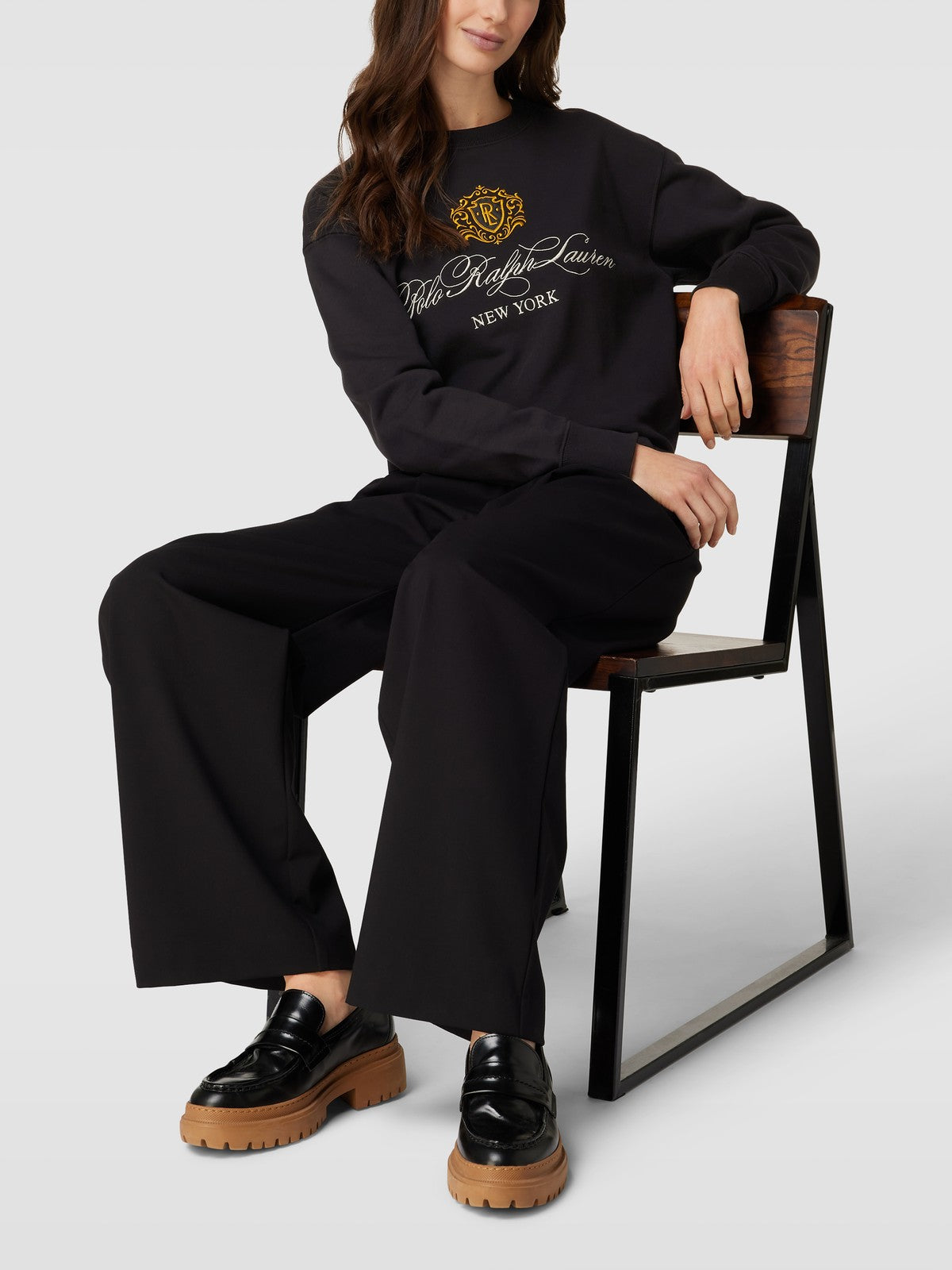 Polo Ralph Lauren Logo & Crest French Terry Sweatshirt