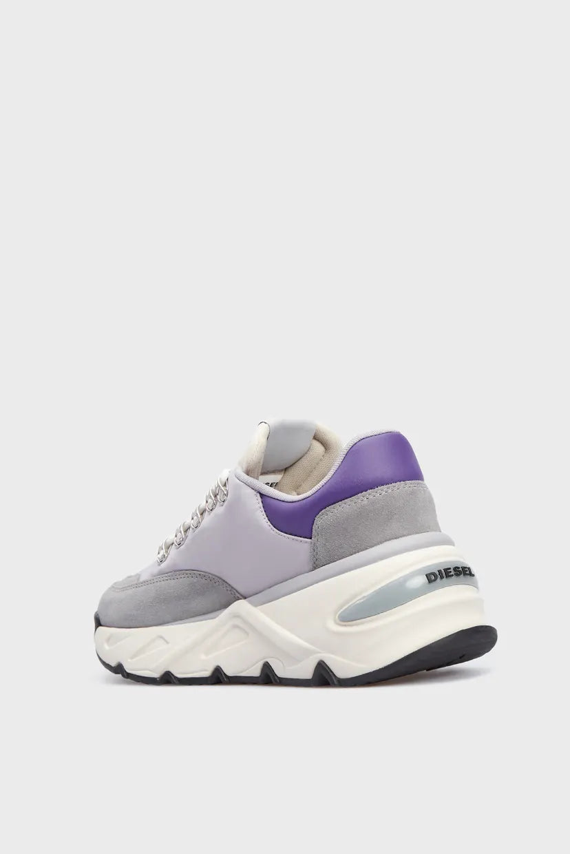 Diesel S-Herby Trek Evo Sneakers in Grey & Purple
