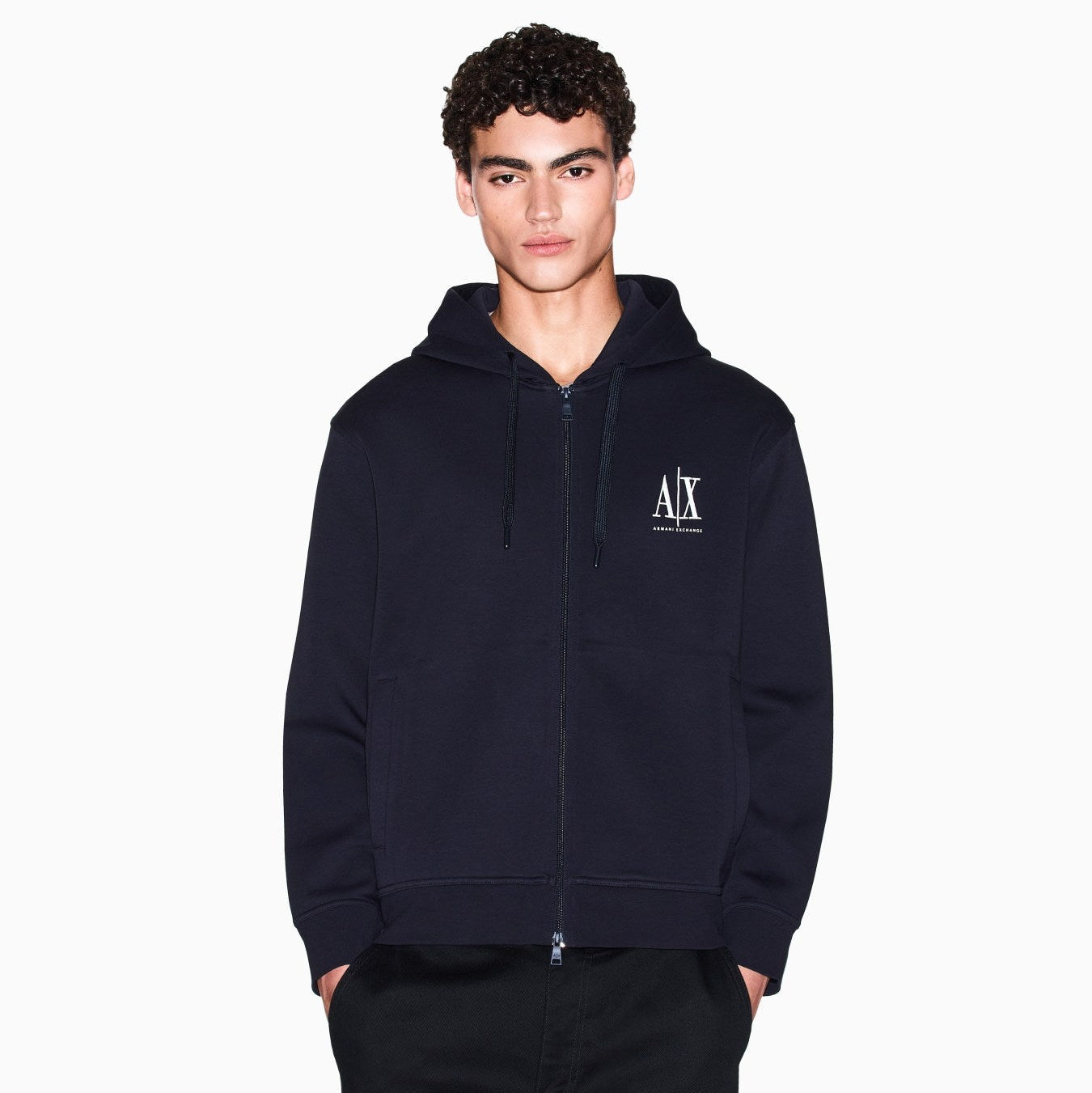 Armani Hooded Sweatshirt Front zip