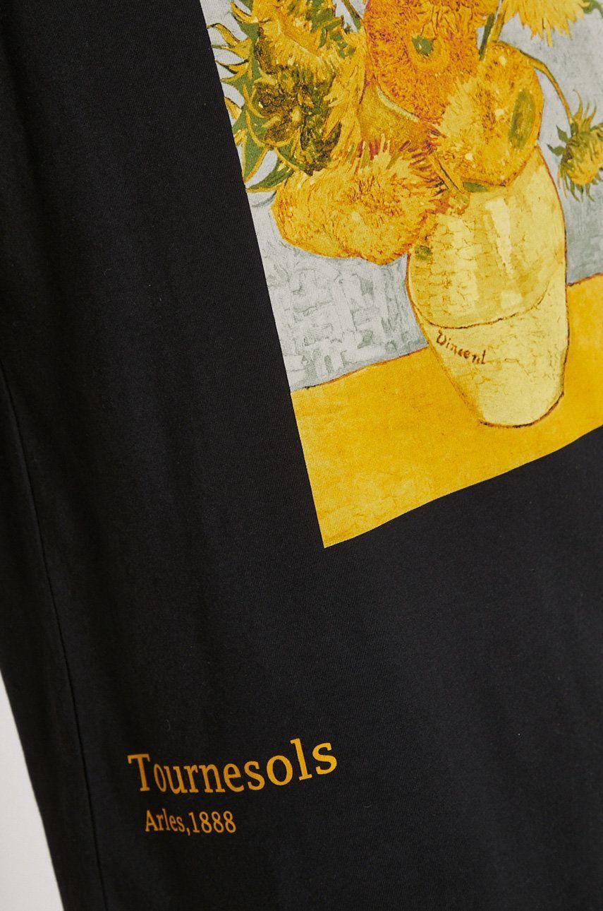 Vincent Van Gogh Sunflowers Long sleeve t-shirt in Black