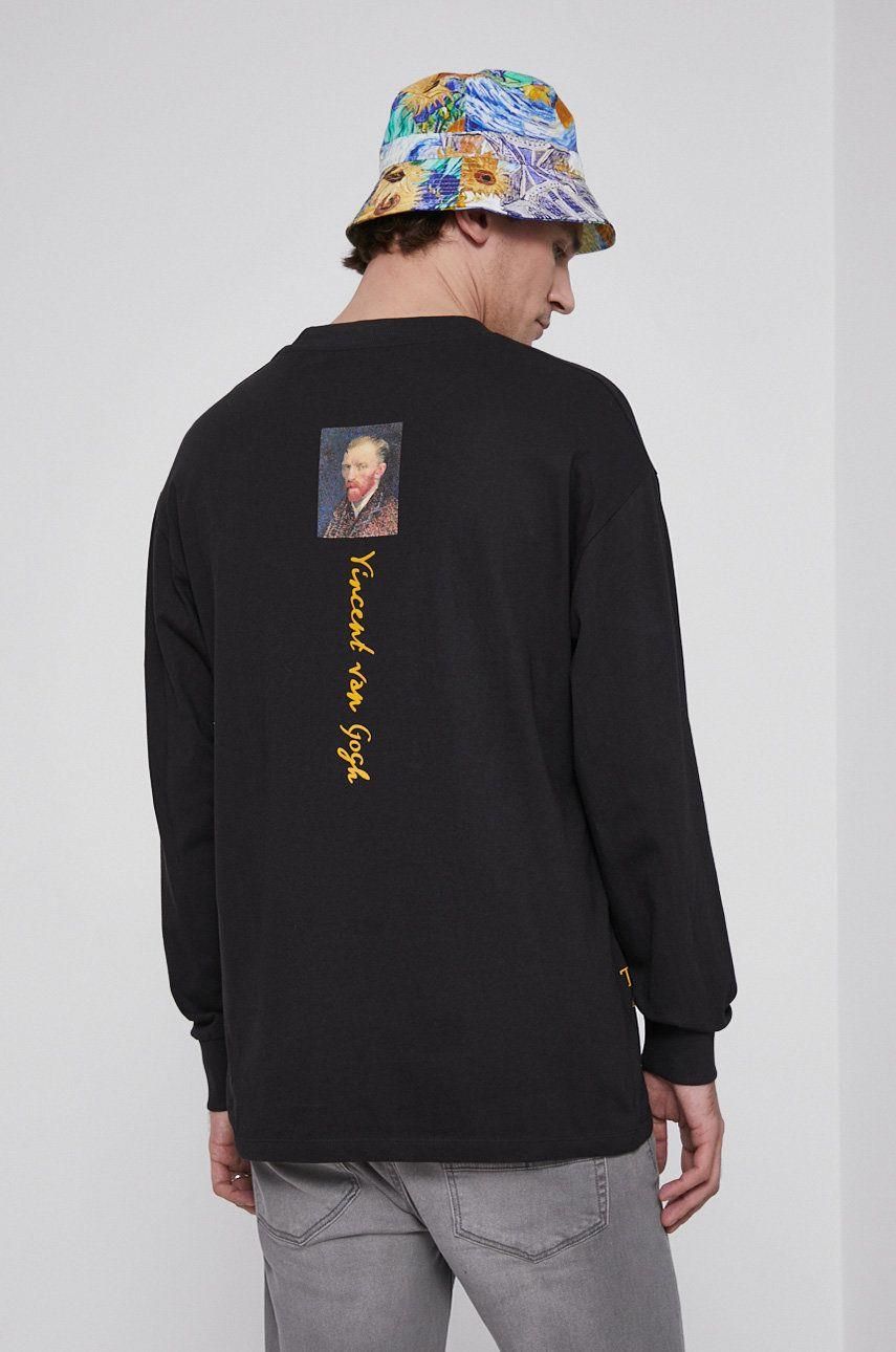 Vincent Van Gogh Sunflowers Long sleeve t-shirt in Black