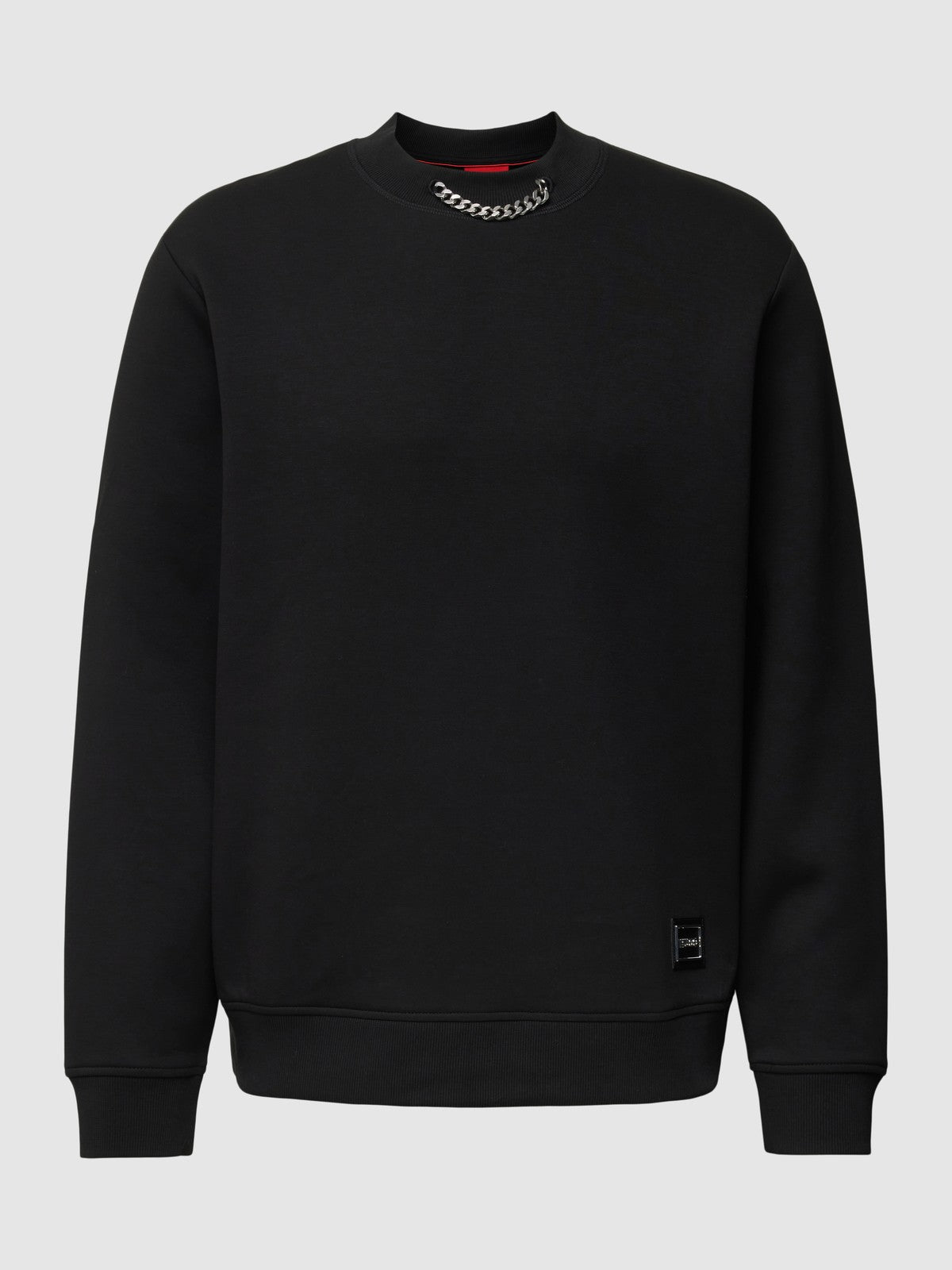 Hugo Boss Sweatshirt mit label-patch Modell 'Derentil' in Black