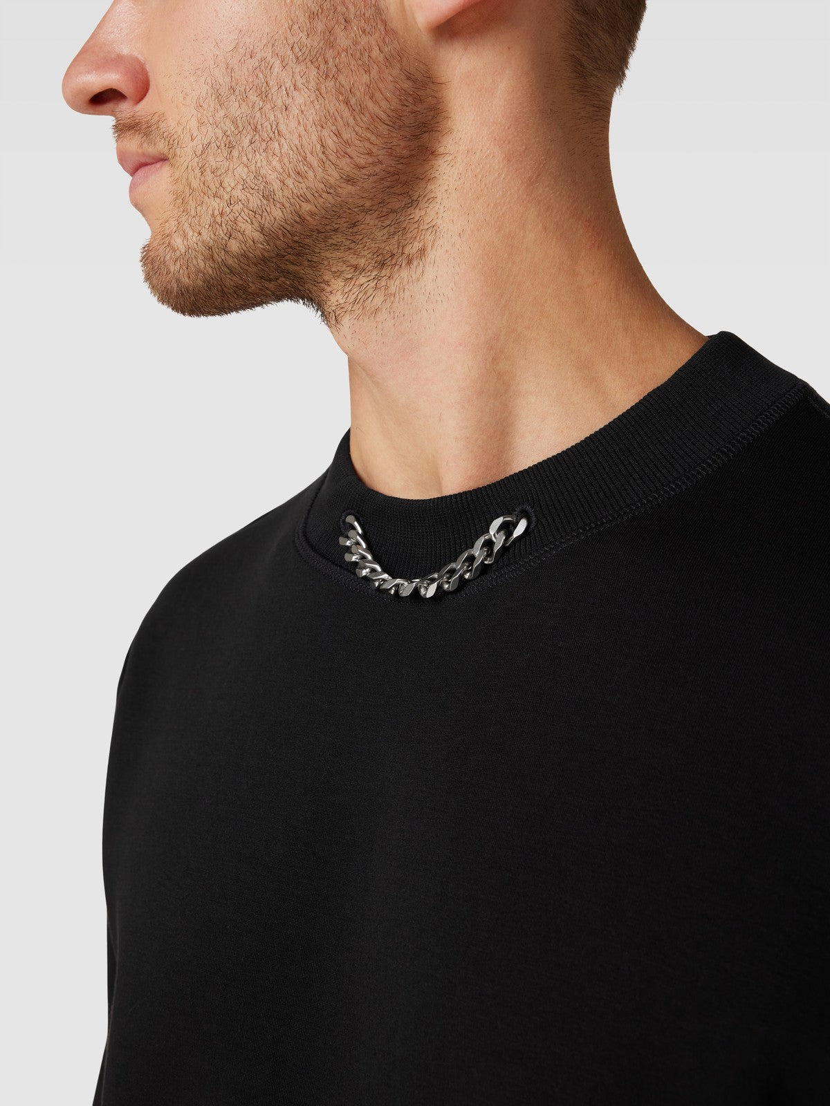 Hugo Boss Sweatshirt mit label-patch Modell 'Derentil' in Black