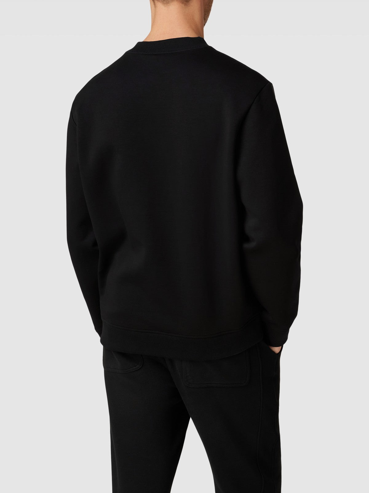 Hugo Boss Sweatshirt mit label-patch Modell 'Derentil' in Black
