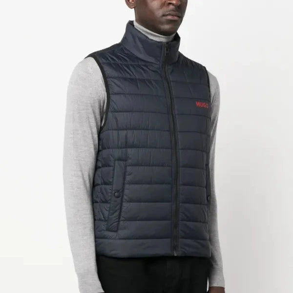 Hugo Boss Water Repellent Padded Vest in Navy