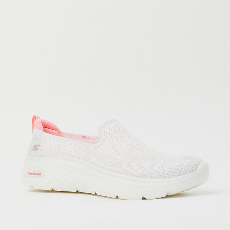 Skechers GO Walk Hyper Burst slip-on walking Shoes with pink accents