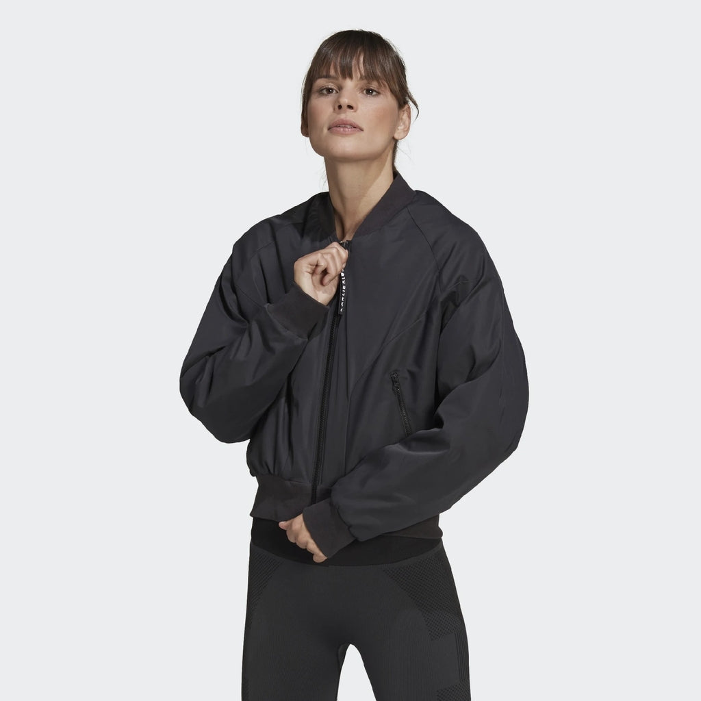 Adidas x Karlie Kloss bomber jacket in black