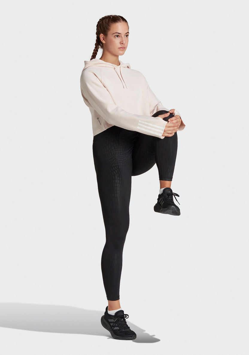 Adidas training Essential Cot HD Women three stripes Hoodie