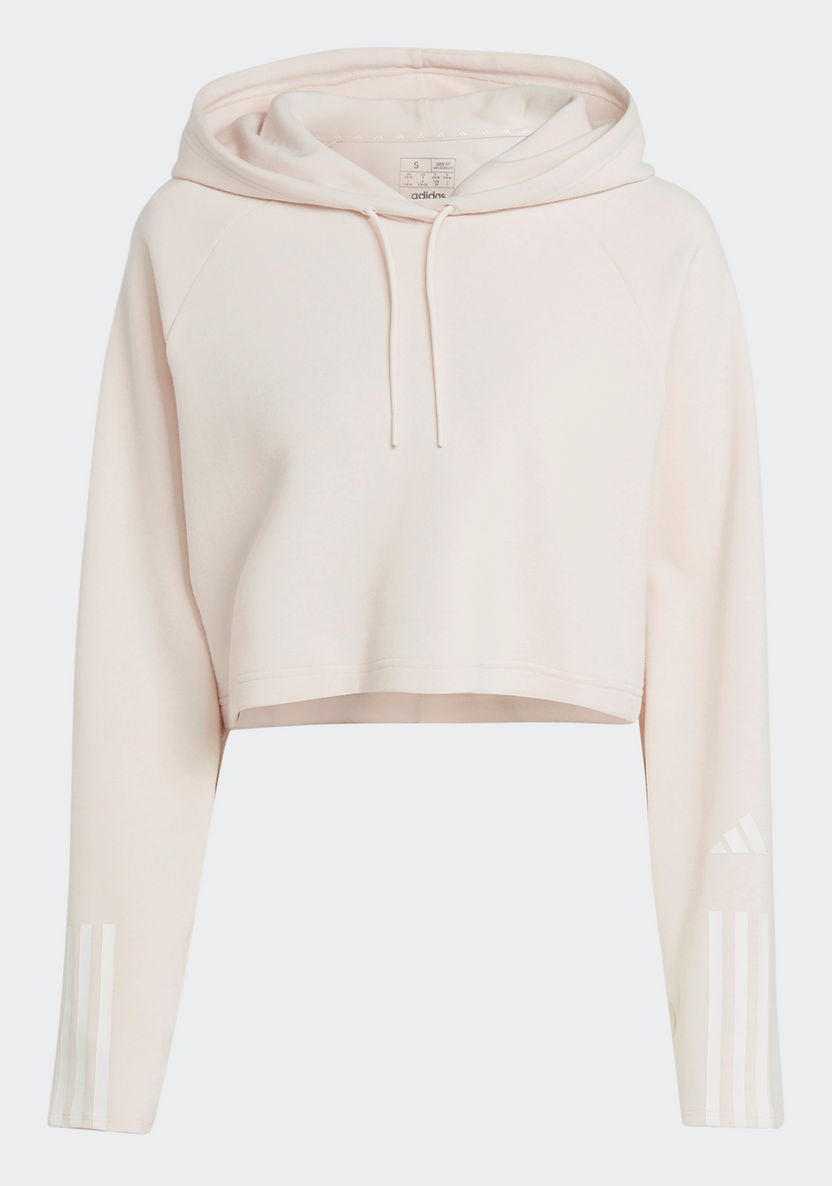 Adidas training Essential Cot HD Women three stripes Hoodie