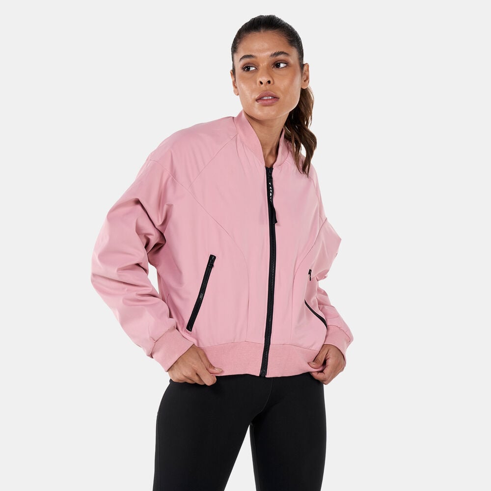 Adidas x Karlie Kloss bomber jacket in pink