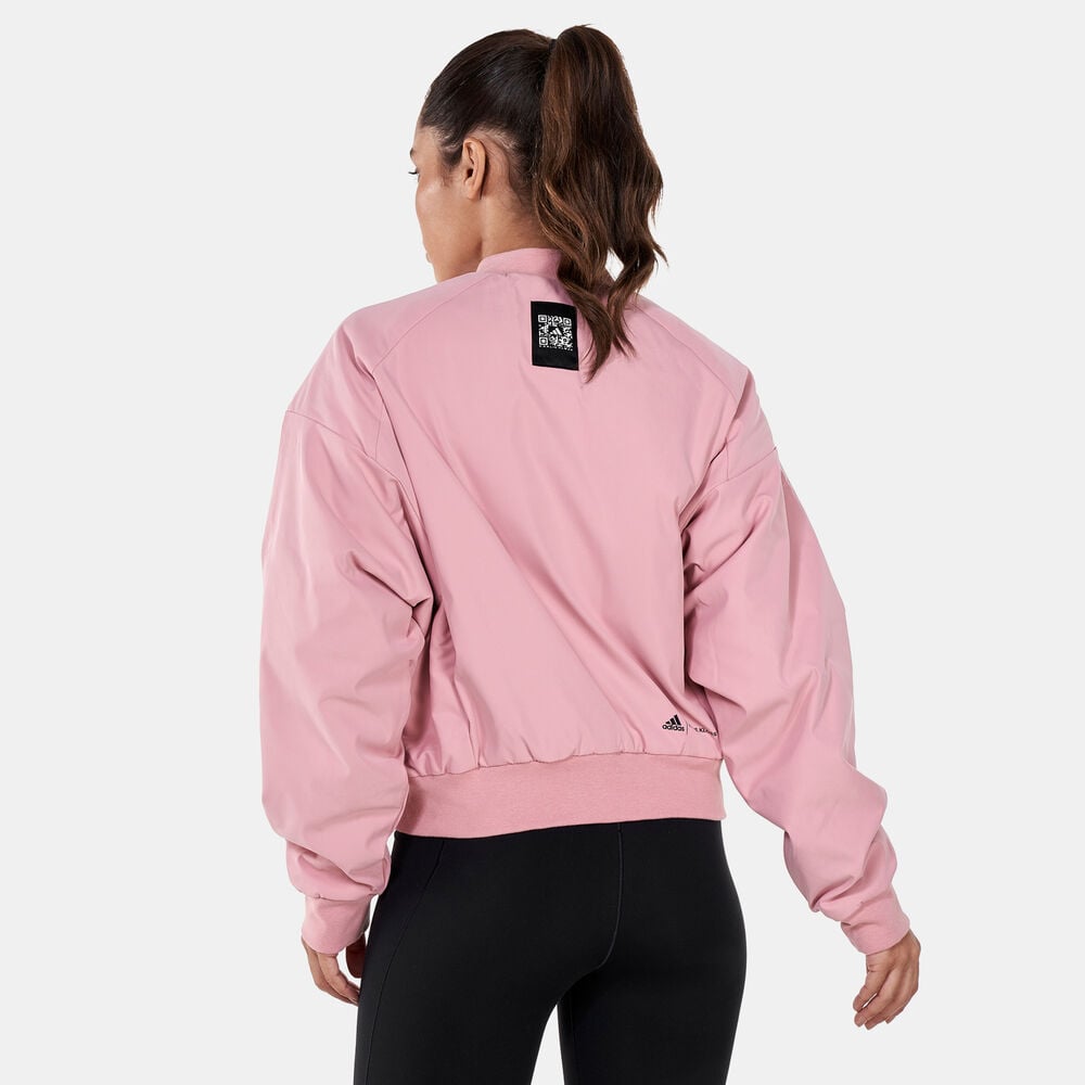 Adidas x Karlie Kloss bomber jacket in pink