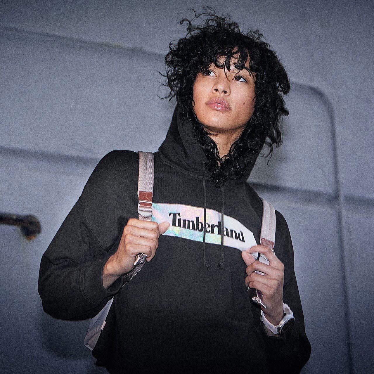 Timberland Diamonds & Pearl graphic hoodie in black