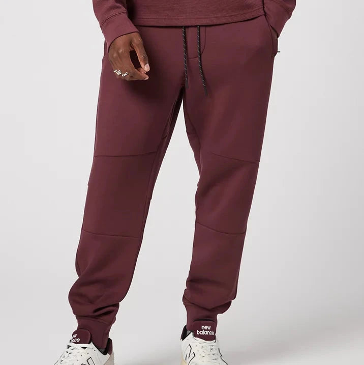 American Eagle 24/7 Tech Joggers in burgundy