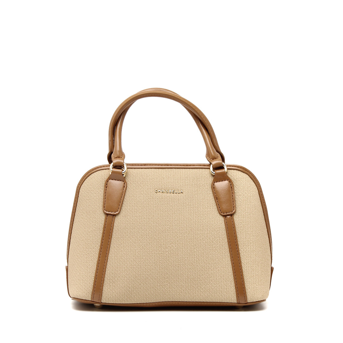 Chrisbella Sorelle Duo Handbag in beige