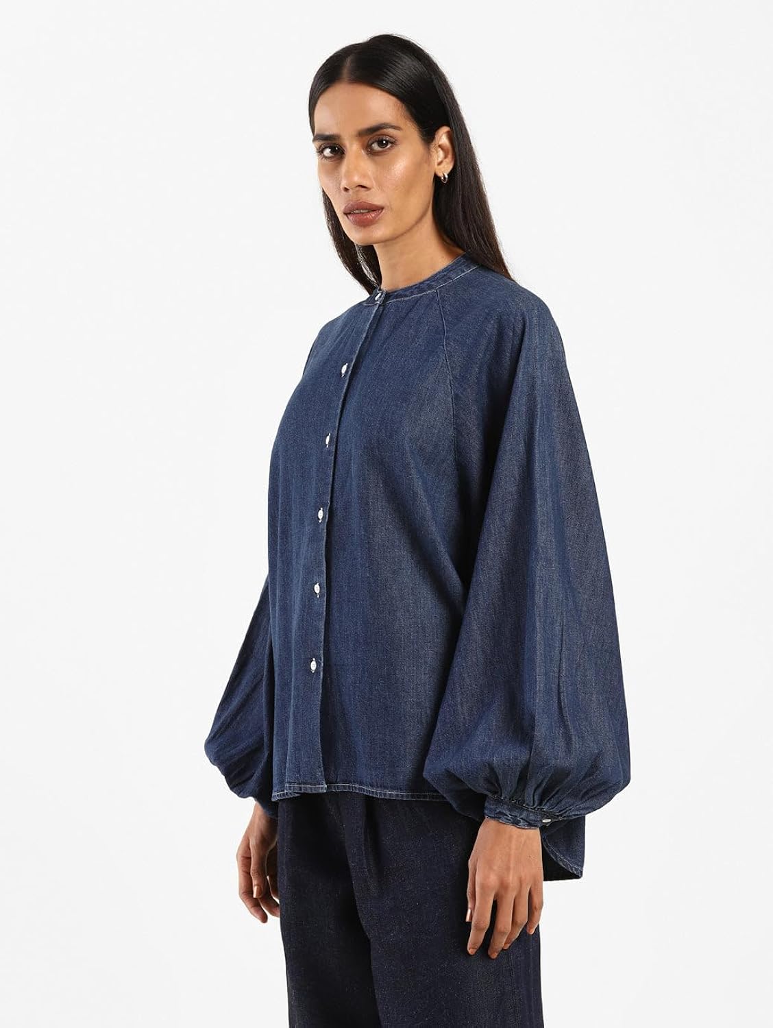 Levis x Deepika Padukone puffy-sleeved cotton shirt